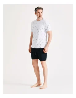 Soft Wash Knit Set Palm Trees In Grey Marle