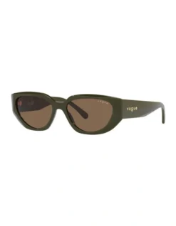Vogue X Hailey Bieber Vo5438S Sunglasses In Green