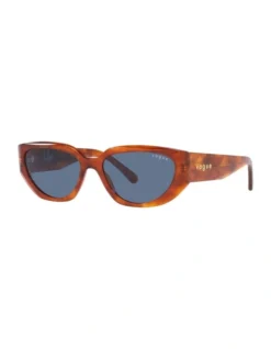 Vogue X Hailey Bieber Vo5438S Sunglasses In Brown