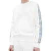 Calvin Klein Jeans Contrast Tape Crew Neck In Bright White
