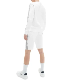 Calvin Klein Jeans Contrast Tape Crew Neck In Bright White 9 Calvin Klein Jeans Contrast Tape Crew Neck In Bright White -Myer Clothing Shop 934268500 4 720x928