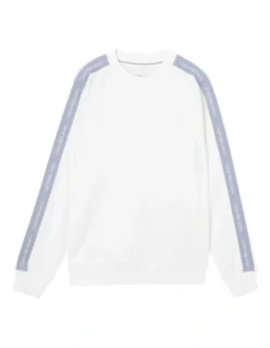 Calvin Klein Jeans Contrast Tape Crew Neck In Bright White 10 Calvin Klein Jeans Contrast Tape Crew Neck In Bright White -Myer Clothing Shop 934268500 5 720x928