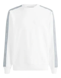Calvin Klein Jeans Contrast Tape Crew Neck In Bright White 11 Calvin Klein Jeans Contrast Tape Crew Neck In Bright White -Myer Clothing Shop 934268500 6 720x928