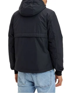 Calvin Klein Jeans Padded Hooded Harrington Jacket In Black -Myer Clothing Shop 934271290 4 720x928