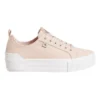 Calvin Klein Recycled Canvas Platform Sneakers In Pink Blush
