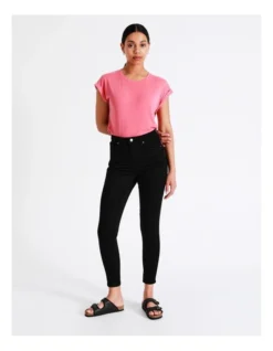 Recycled Blend Olivia Skinny Jean Petite In Black