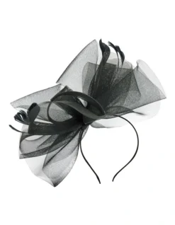 Iris Fascinator In Black