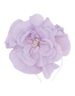 Cindy Fascinator In Lilac