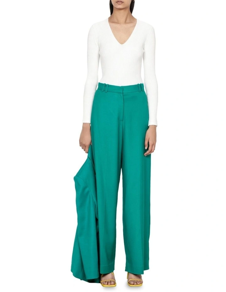 Smooth Stretch Straight Leg Pant In Emerald Green 1 Smooth Stretch Straight Leg Pant In Emerald Green