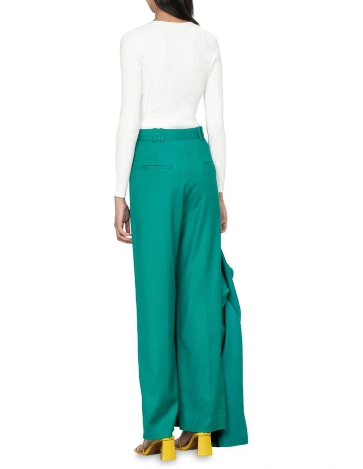 Smooth Stretch Straight Leg Pant In Emerald Green 2 Smooth Stretch Straight Leg Pant In Emerald Green - Image 2