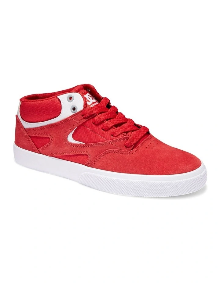 DC Kalis Vulc Mid S Shoes In Athletic Red 2 DC Kalis Vulc Mid S Shoes In Athletic Red - Image 2