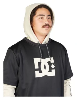 DC Dryden Double Layer Technical Hoodie In Grey -Myer Clothing Shop 935414650 4 720x928