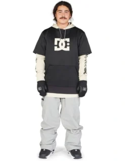 DC Dryden Double Layer Technical Hoodie In Grey -Myer Clothing Shop 935414650 5 720x928