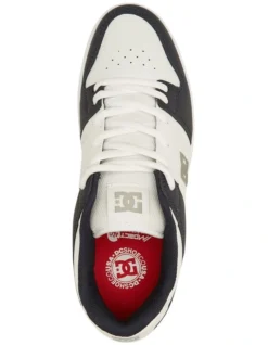 DC Manteca S Leather Skate Shoes In Blue/White -Myer Clothing Shop 935422300 3 720x928