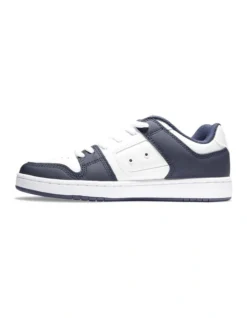 DC Manteca S Leather Skate Shoes In Blue/White -Myer Clothing Shop 935422300 5 720x928