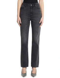 Straight Ups High Rise Jean In Washed Black -Myer Clothing Shop 935956720 4 720x928
