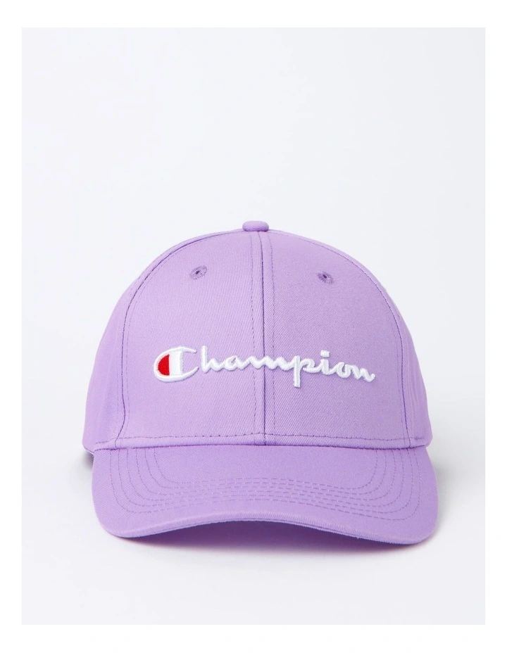 Champion Script Cotton Cap In Lilac 1 Champion Script Cotton Cap In Lilac