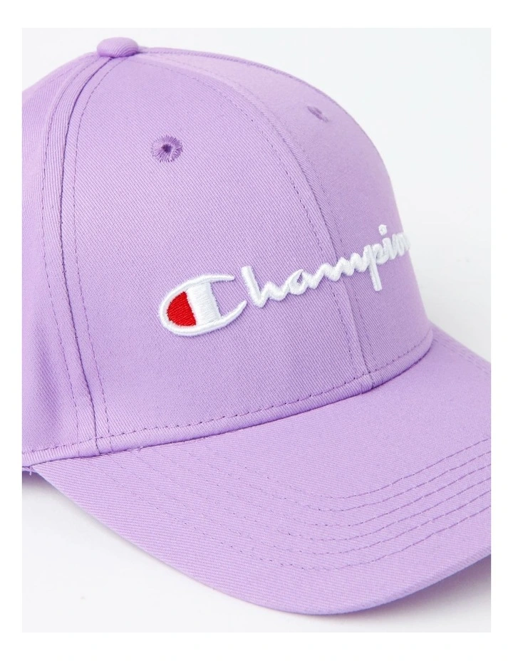 Champion Script Cotton Cap In Lilac 4 Champion Script Cotton Cap In Lilac - Image 4
