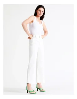 Basque Recycled Cotton Blend Wide Leg Jean In White -Myer Clothing Shop 936116650 3 2 720x928