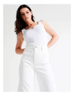 Basque Recycled Cotton Blend Wide Leg Jean In White -Myer Clothing Shop 936116650 5 2 720x928