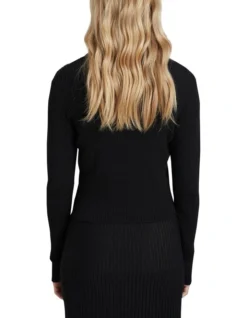 Oxford Charlotte Long Sleeve Lurex Knit In Black -Myer Clothing Shop 936178660 3 720x928