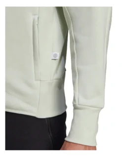 ADIDAS Studio Lounge Fleece Track Top In Green -Myer Clothing Shop 936233470 5 720x928