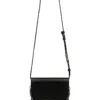 She Burns Chain Flapover Crossbody Bag In Black