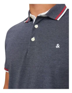 Jack & Jones Paulos Short Sleeve Polo In Grisaille -Myer Clothing Shop 936478900 4 720x928