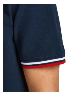 Jack & Jones Jersey Short Sleeve Polo In Navy Blazer -Myer Clothing Shop 936479170 6 720x928