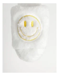 SOHO Smiley Slipper In White And Yellow -Myer Clothing Shop 936479710 6 720x928