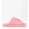 SOHO Smiley Slipper In Pink And White