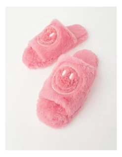 SOHO Smiley Slipper In Pink And White -Myer Clothing Shop 936479800 3 720x928