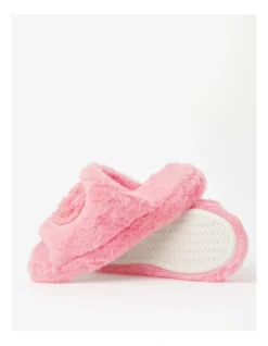 SOHO Smiley Slipper In Pink And White -Myer Clothing Shop 936479800 4 720x928