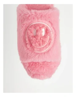 SOHO Smiley Slipper In Pink And White -Myer Clothing Shop 936479800 5 720x928