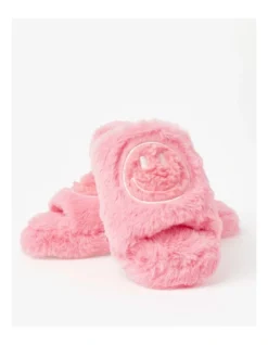 SOHO Smiley Slipper In Pink And White -Myer Clothing Shop 936479800 7 720x928