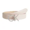Calvin Klein Re-Lock Leather Belt In Rose