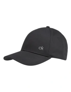 Calvin Klein Logo Baseball Cap In Black