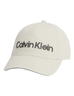 Calvin Klein Baseball Cap In Sand Beige