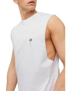 Jack & Jones Holitropical Tank Top In Bright White -Myer Clothing Shop 937051660 3 720x928