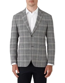 Gibson Electron Slim Fit Sports Jacket In Dark Blue