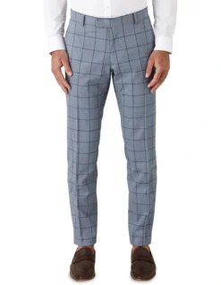 Gibson Caper Slim Fit Trousers In Chambray