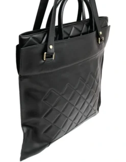 Lost Lovers Quilted Leather Tote In Black -Myer Clothing Shop 937524250 6 720x928