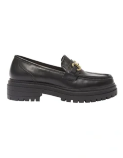 Kalista Flat Loafers In Black Leather