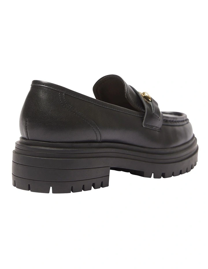 Kalista Flat Loafers In Black Leather 4 Kalista Flat Loafers In Black Leather - Image 4