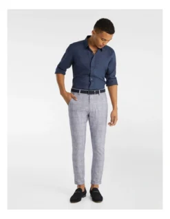 Lyle Slim Cropped Chino Pants In Navy -Myer Clothing Shop 937806040 5 720x928