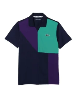 Lacoste Team Leader Ultra Dry Polo In Navy/Samui