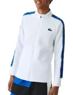 Lacoste Team Leader On Court Midlayer Jacket In White -Myer Clothing Shop 937862020 4 720x928