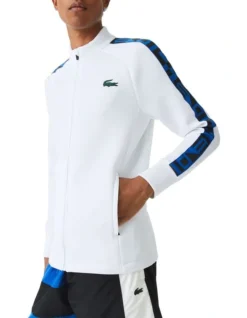 Lacoste Team Leader On Court Midlayer Jacket In White -Myer Clothing Shop 937862020 5 720x928