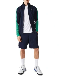 Lacoste Technical Poly Track Jacket In Navy/Green -Myer Clothing Shop 937862920 5 720x928