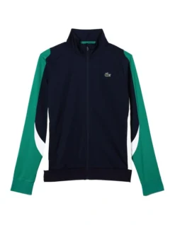 Lacoste Technical Poly Track Jacket In Navy/Green -Myer Clothing Shop 937862920 7 720x928